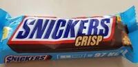 Mängden socker i Snickers crisp