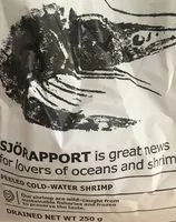 Mängden socker i Peeled Cold-Water Shrimp