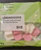 Mängden socker i Lördagsgodis