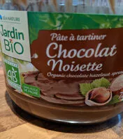 Mängden socker i Pâte à tartiner chocolat noisette - Jardin bio