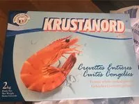Mängden socker i Crevettes Entières Cuites Congelées
