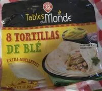 Mängden socker i Tortillas de blé