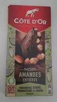 Mängden socker i Chocolat noir amandes