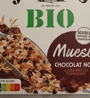 Mängden socker i Muesli chocolat noir