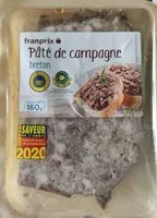 Mängden socker i Pâté de campagne