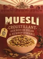 Mängden socker i Muesli croustillant aux noix de pécan et au sirop d'érable