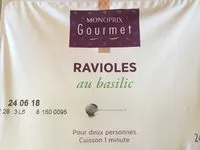 Mängden socker i Ravioles au basilic