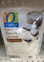 Mängden socker i Organic shredded coconut unsweetened