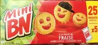 Mängden socker i Mini BN à la pulpe de fraise