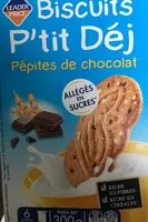 Mängden socker i Biscuit p'tit déj