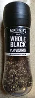 Mängden socker i Whole Black Peppercorns