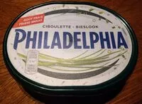 Mängden socker i Philadelphia Bieslook - Ciboulette