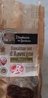 Mängden socker i Saucisson sec d'Auvergne