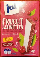 Mängden socker i Frucht Schnitten Cranberry Kirsch