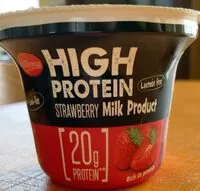 Mängden socker i High protein strawberry milk product