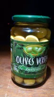 Mängden socker i olives vertes entières