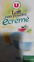 Mängden socker i Lait en poudre écrémé