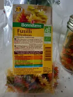 Mängden socker i fusilli tricolores