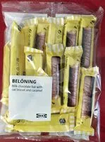 Mängden socker i Belöning bar w oat&caramel