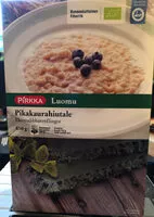 Mängden socker i Luomu pikakaurahiutale