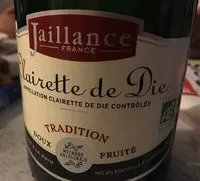 Mängden socker i Clairette de Die tradition