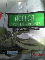 Mängden socker i Acelga hoja en porciones