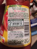 Mängden socker i Panzani tomates cuisinées