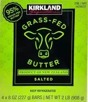 Mängden socker i Kirkland Signature Grass-Fed Butter