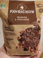 Mängden socker i Müesli croustillant Quinoa & Chocolat