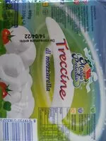 Mängden socker i Treccine di mozzarella