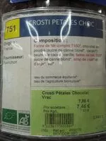 Mängden socker i Crosti pétales choc