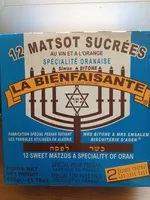 Mängden socker i Matsot sucrées au vin et à l'orange