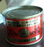 Mängden socker i Double concentré de tomates 28% Min.