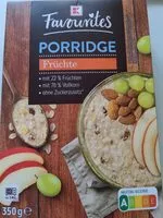 Mängden socker i Favourites Porridge Früchte