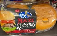 Mängden socker i 4 pains burger Maxi brioché