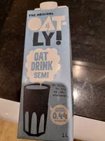 Mängden socker i Oatly oat drink semi
