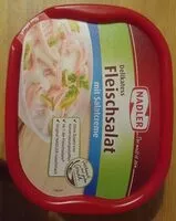 Mängden socker i Delikatess Fleischsalat mit Salatcreme