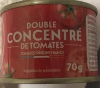 Mängden socker i Double concentré de tomates
