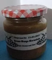 Mängden socker i Birnen-Mango-Marmelade