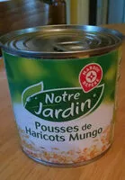 Mängden socker i Pousses de haricots mungo