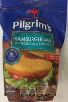 Mängden socker i Hamburguesas de pechuga de pollo Pilgrim's