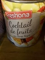 Mängden socker i Cocktail de fruits