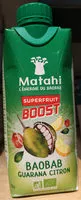 Mängden socker i Baobab guarana citron