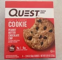 Mängden socker i Peanut Butter Chocolate Chip Cookie