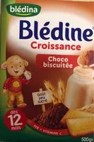 Mängden socker i Blédine croissance choco biscuité