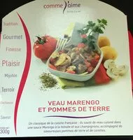 Mängden socker i Veau Marengo et Pommes de Terre