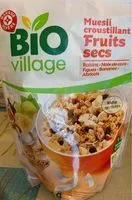 Mängden socker i Muesli croustillant fruits secs