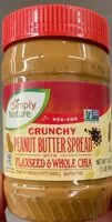 Mängden socker i Crunchy peanut butter spread with flaxseed & whole chia