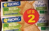Mängden socker i Bio Nutri+ P'tit nature complet