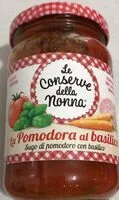 Mängden socker i La pomodora al basilico